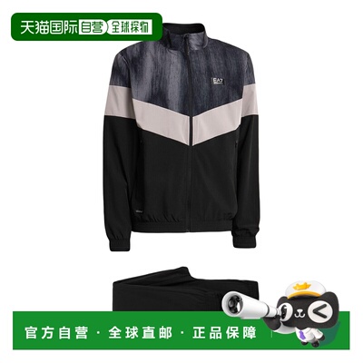 香港直邮潮奢 Ea7 男士 Tracksuits 运动装 grey灰色 舒适时尚