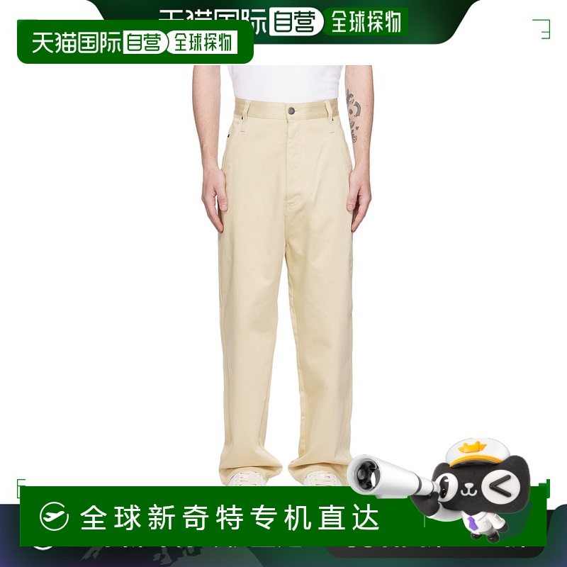 香港直邮潮奢 Ami Paris 男士 米色 Alex 长裤 HTR102CO0009