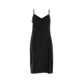 普拉达 女士 徽标细节无袖 Prada 中长连衣裙 P3O79SOOO1YVT