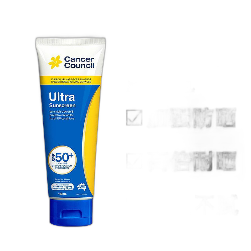 澳大利亚直邮Cancer Council澳美皙防晒SPF50+加强型防晒110ml