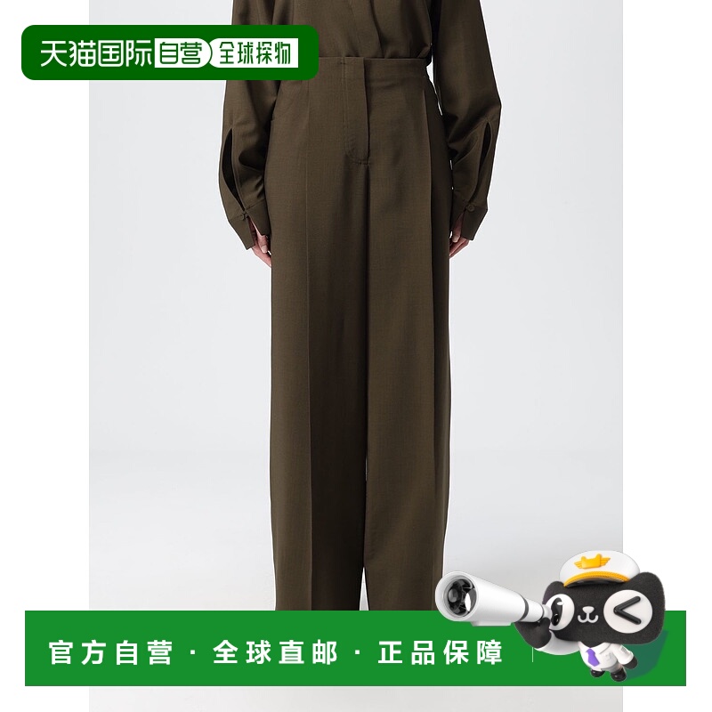 1h可退 香港直邮FENDI 女士休闲裤 FR6655AQ3HF1T6G CO 绿色 Wool