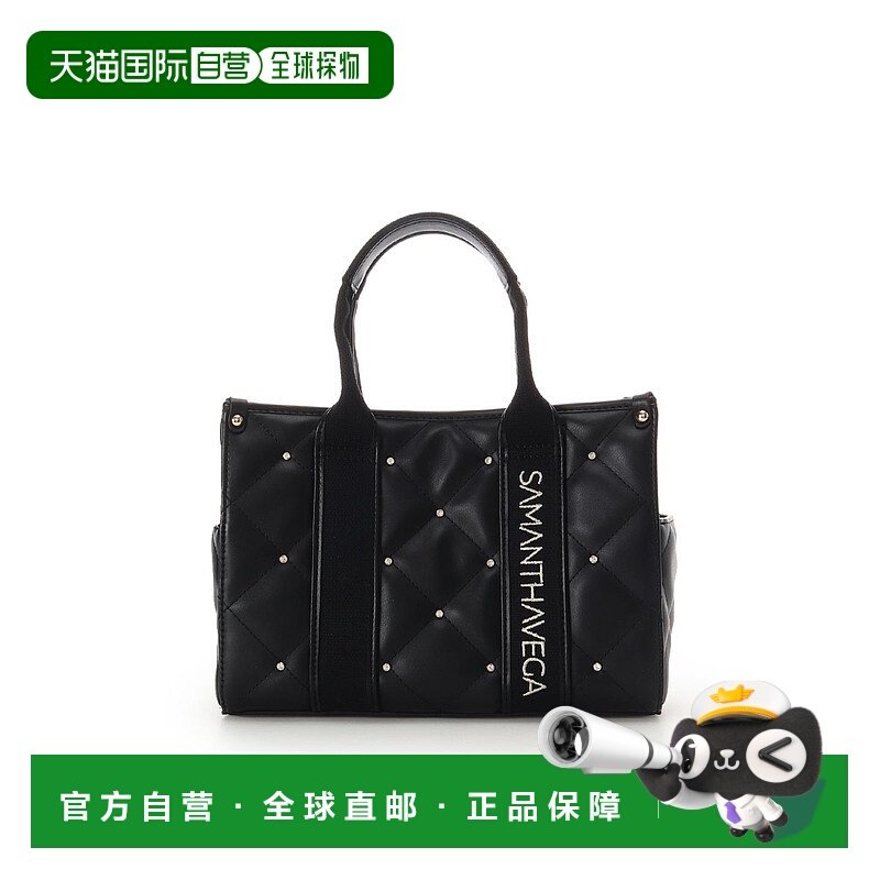 1h可退 日本直邮SAMANTHAVEGA 女装 仿皮BOX型托特包 镂空logo装