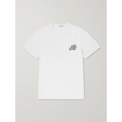 美国直邮Moncler 盟可睐 男士 Logo-Appliqued 棉针织T恤 8C00068