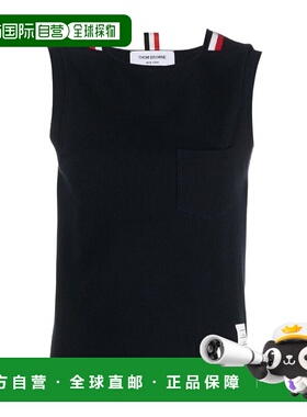 香港直邮THOM BROWNE 女士T恤 FJV012A00050415 SS2023 蓝色