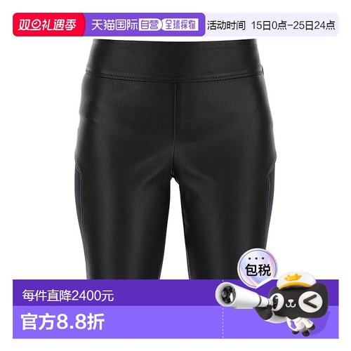 香港直邮LOEWE 罗意威 女士 黑色皮革布织打底裤 S359Y54L15BLACK