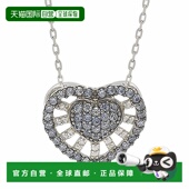 纯银蓝宝石和钻石抽象心形项链 Levian 美国奥莱直发 Suzy 自营