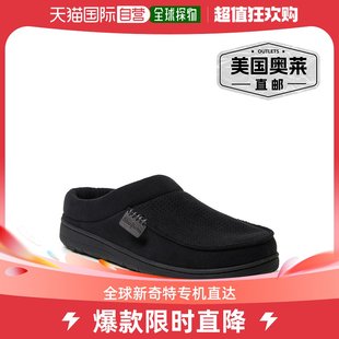 Brendan 男式 穿孔仿麂皮 Moc Dearfoams 黑色 木屐 Toe 美国