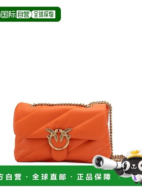 香港直邮PINKO 女士斜挎包 100038A0F2A80Q AW2024 橙色 徽标单肩