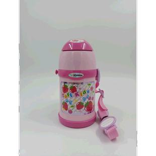 日本直邮zojirushi象印儿童不锈钢保温杯ZT45背带水杯可保温保冷