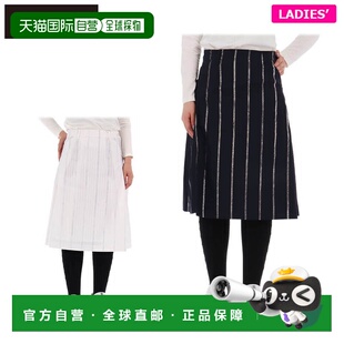 日本直邮St. Andrews 女士金银丝条纹短裙 043-1234902 高尔夫服