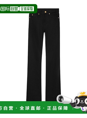 香港直邮CELINE 女士正装裤 2N83B0I4607IA SS2025 黑色 腰带环牛