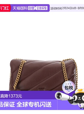 香港直邮PINKO 女士单肩包 100038A0F2R49Q SS2026 红色 翻盖单肩