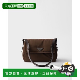 欧洲直邮PRADA (普拉达) Prada Traveller 绗缝再生尼龙单肩包