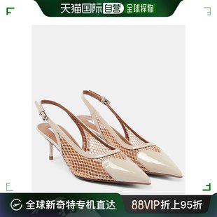 Alaia 女士 003774 香港直邮潮奢 Cœur 网眼皮质露跟浅口鞋