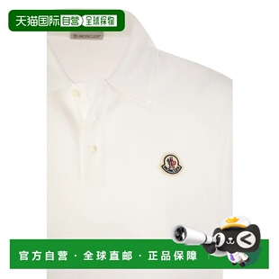 香港直邮MONCLER 男士T恤 J20918A0000984556002 CO 白色 短袖Pol