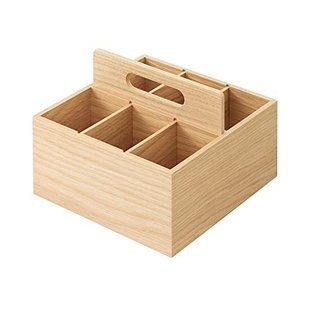 工具整理 日本直邮 44310236 MUJI无印良品 文具收纳 木质工具箱