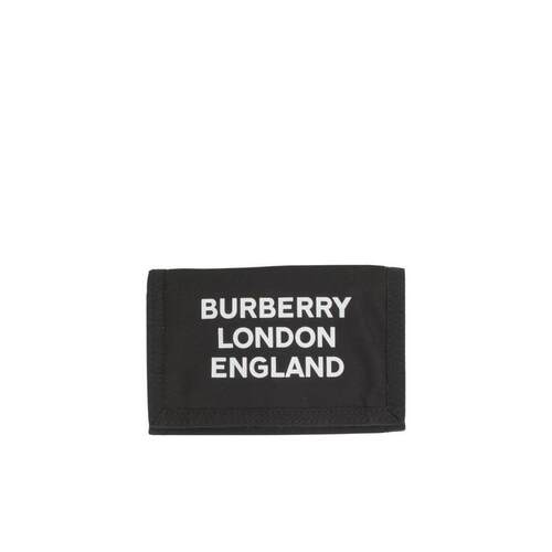 BURBERRY 男士钱包 80147231 AW2021 黑色 徽标印花钱包