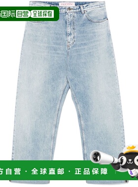 香港直邮VALENTINO 男士牛仔裤 6V3DE04GARE508 SS2025 蓝色