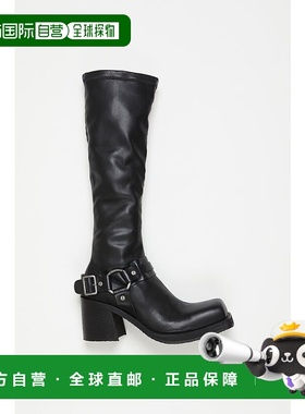 欧洲直邮ACNE STUDIOS（艾克妮）女士带扣皮靴Bottes à boucles