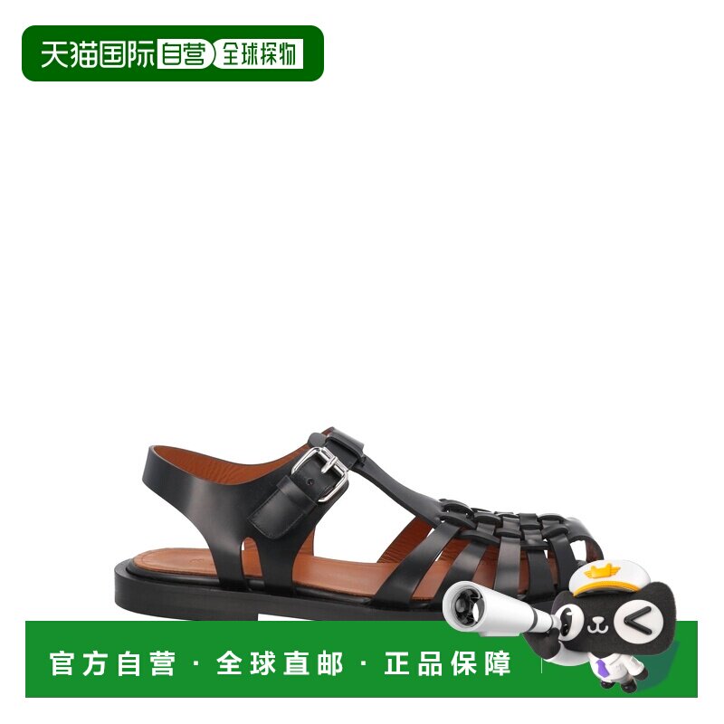 香港直邮Marni 玛尼 男士 凉鞋 BLACK黑色时尚舒适 罗马鞋拖鞋图片