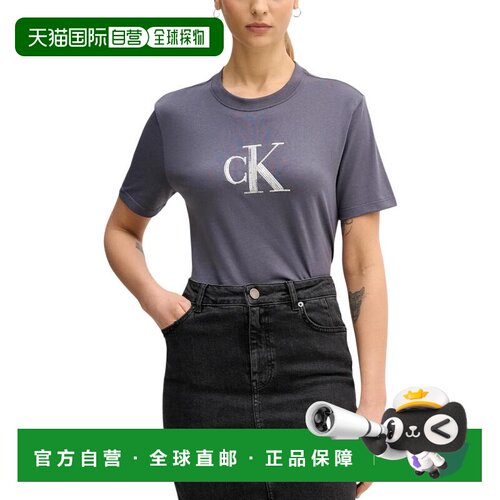 欧洲直邮CALVIN KLEIN JEANS 女士T恤 LV044E215G2E9 SS2026