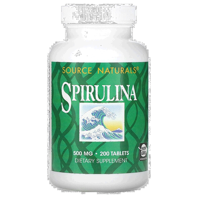 香港直发source Naturals螺旋藻膳食补充剂200片天然螺旋藻片