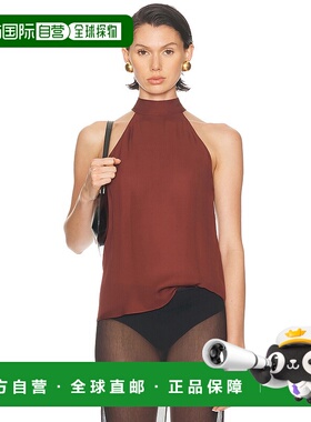 1h可退 香港直邮NILI LOTAN 女士 Alla 挂脖上衣 13210W30