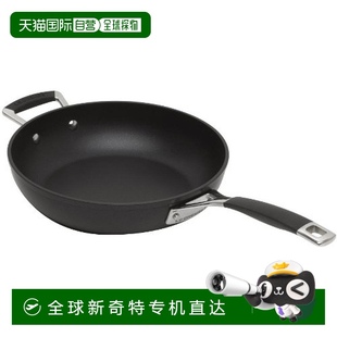 Creuset酷彩家用平底单手柄带耳炒锅28cm明火专用 日本直邮