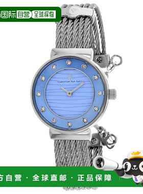 自营Christian Van Sant女式Cavo蓝色表盘手表-蓝色 美国奥莱直发