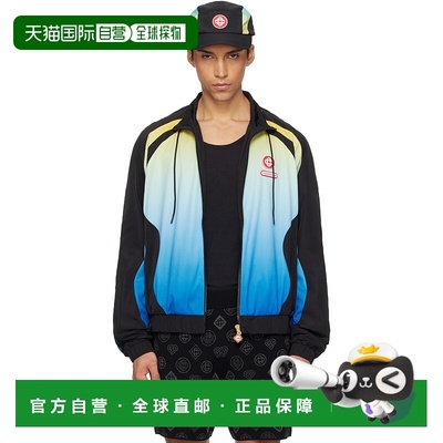 1h可退 香港直邮Casablanca 男士 黑色 & 蓝色 Football Windbrea