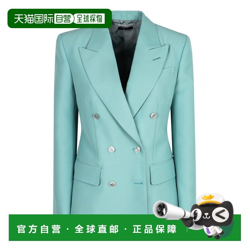 1h可退 香港直邮Tom Ford 汤姆 福特 女士 双排扣羊毛西装外套 GI,女装/女士精品,西装,淘宝优惠券,粉丝福利购,淘宝优惠卷