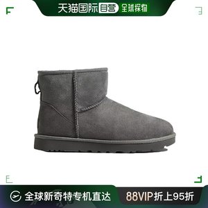 自营｜UggCLASSIC Mini女士雪地靴灰色羊皮百搭保暖日常休闲