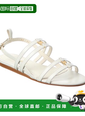 自营salvatore ferragamoFerragamo Typa Leather Sandal - white