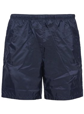 PRADA 男士短裤 UB3331WQ9S231F0ABB CO 蓝色 阔腿短裤