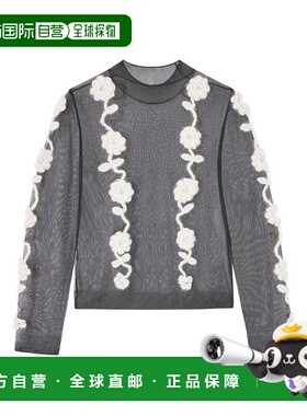 香港直邮GANNI 女士卫衣 K2649099 AW2025 灰色 Ganni Maglie Ner