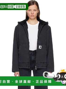 1h可退 香港直邮潮奢 CARHARTT WIP 女士 黑色 Hooded Mitch 飞行