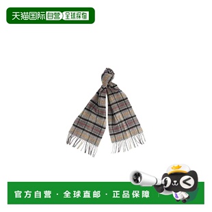 休闲高级感正品 USC0001时尚 格子呢羔羊毛围巾 香港直邮Barbour