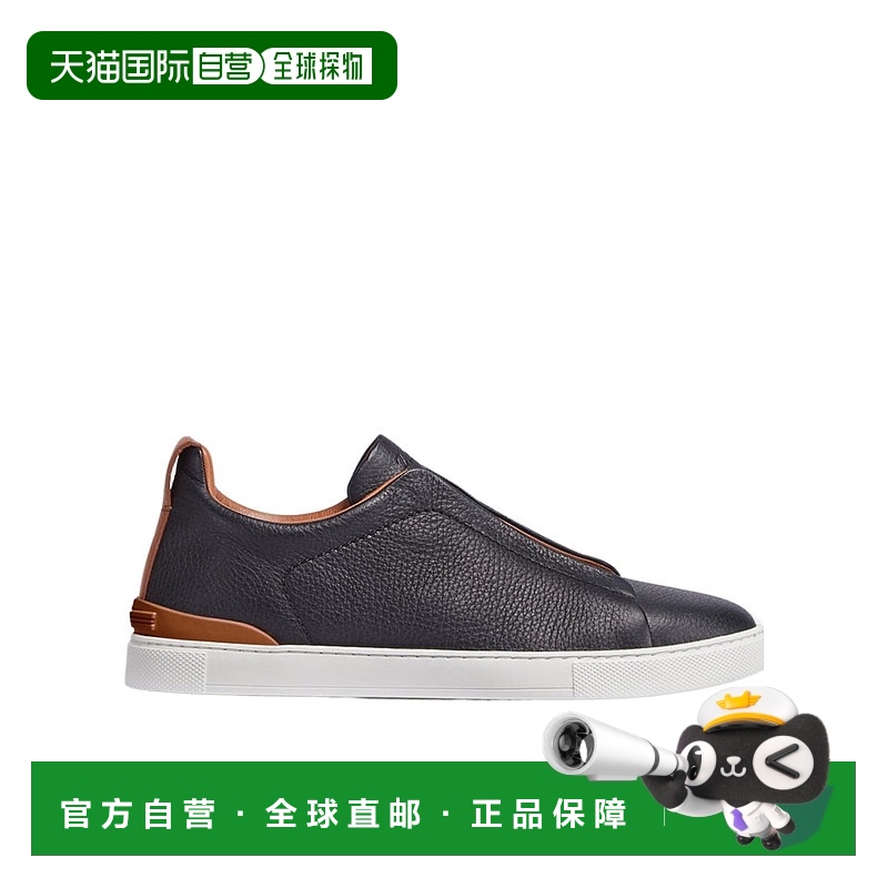 香港直邮Zegna 圆头低帮休闲鞋 RLHCVOS4667Z杰尼亚