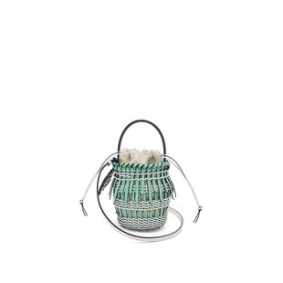LOEWE(罗意威) 女士小号牛皮革流苏 Bucket 手袋