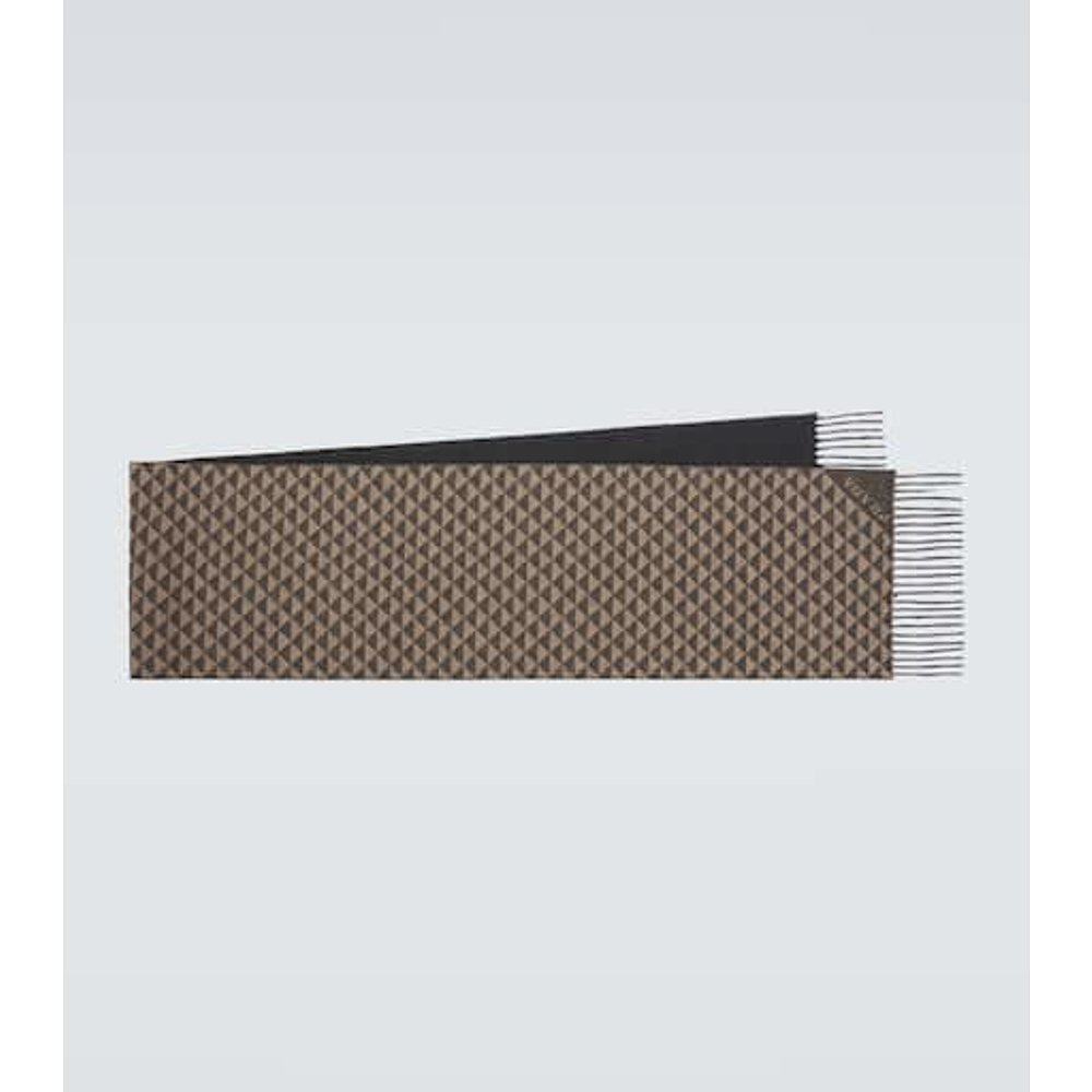 潮奢 Prada 普拉达 男士 Symbole 双面羊毛羊绒围巾