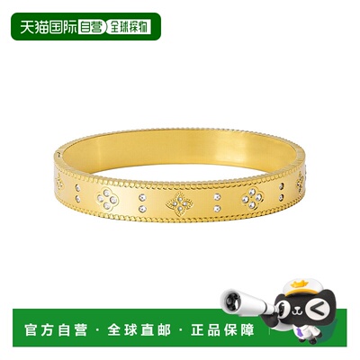 自营adorniaTarnish Resistant 18k Gold Plated Clover Bangle -