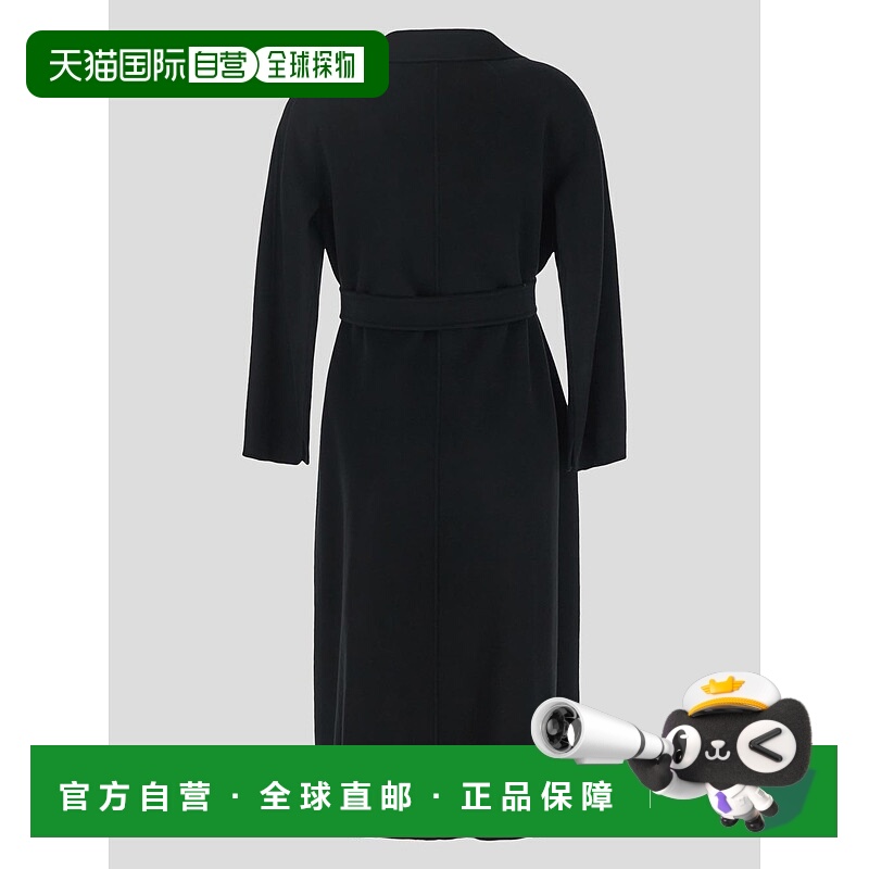 1h可退 香港直邮S MAX MARA 女士大衣 ESTURIA700013 AW2023 黑色