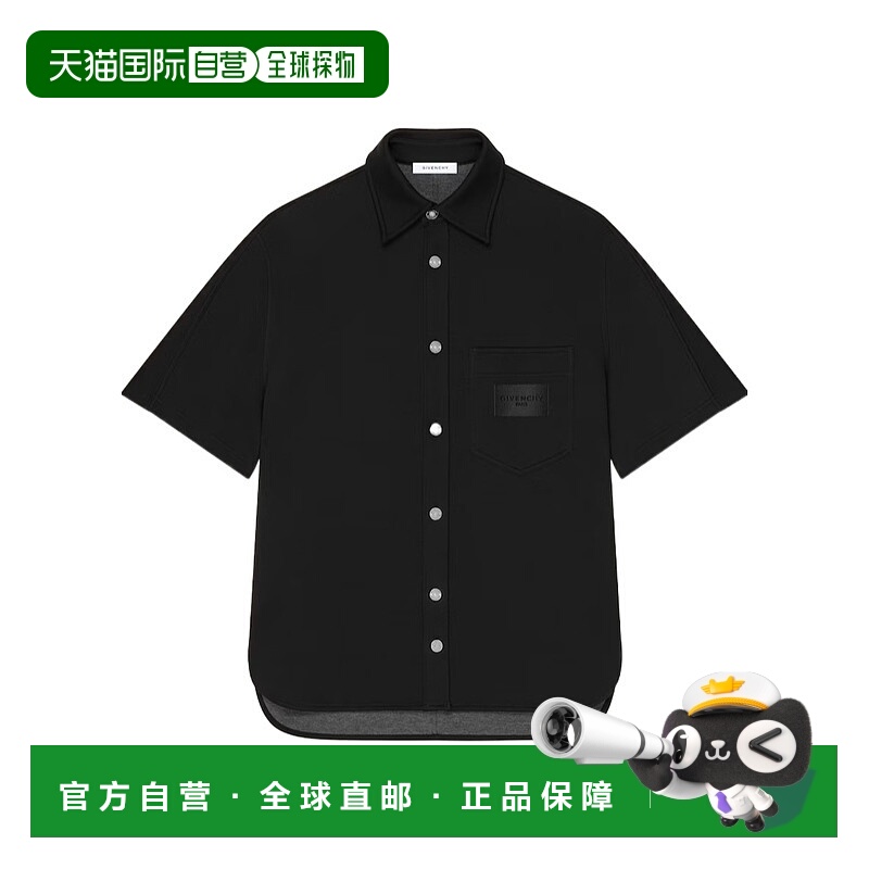香港直邮GIVENCHY 男士POLO衫 BM618J3YSY930 SS2026 黑色