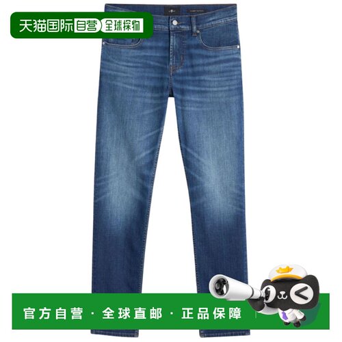 1h可退 香港直邮7 For All Mankind 赛文 弗奥曼德 男士 蓝色牛仔