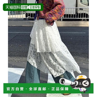 1h可退 日本直邮官方授权 CIAOPANIC 不对称下摆混合图案中长裙