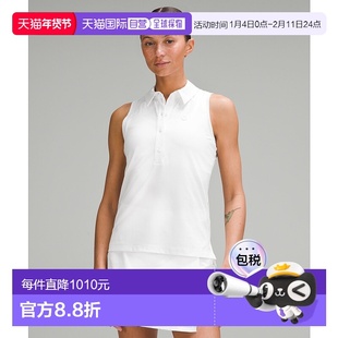 日本直邮 lululemon 速干无袖polo衫 直下摆 [LW1EP4S] 上衣新款
