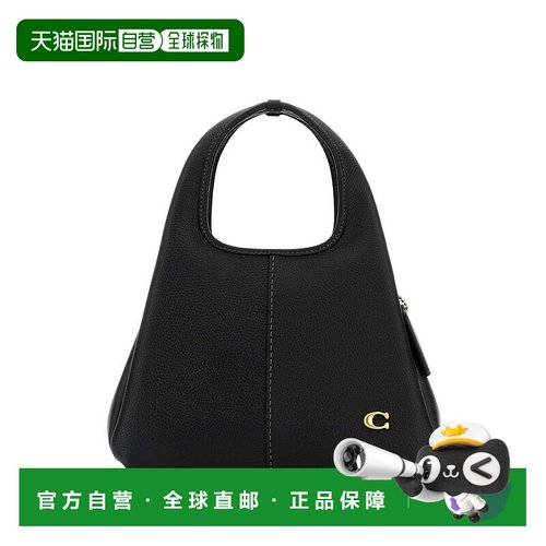 1h可退 香港直邮潮奢 Coach 蔻驰 女士 Lana 23 黑色皮革手袋 CM5