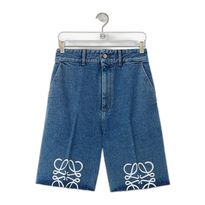 香港直邮LOEWE 女士牛仔裤 S359Y11XB95320 AW2025 蓝色 Anagram