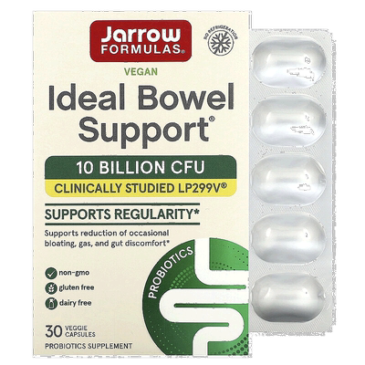 香港直发Jarrow素食胶囊舒缓促进肠道消化改善过敏舒缓不适30粒