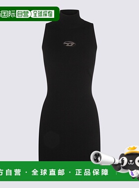 香港直邮DIESEL 女士连衣裙 A123960DLAX9XX AW2025 黑色 Ribbed